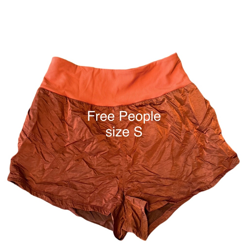 Free people orange athletic shorts